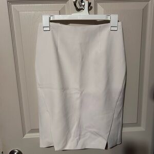 White House Black Market Cream Pencil Skirt